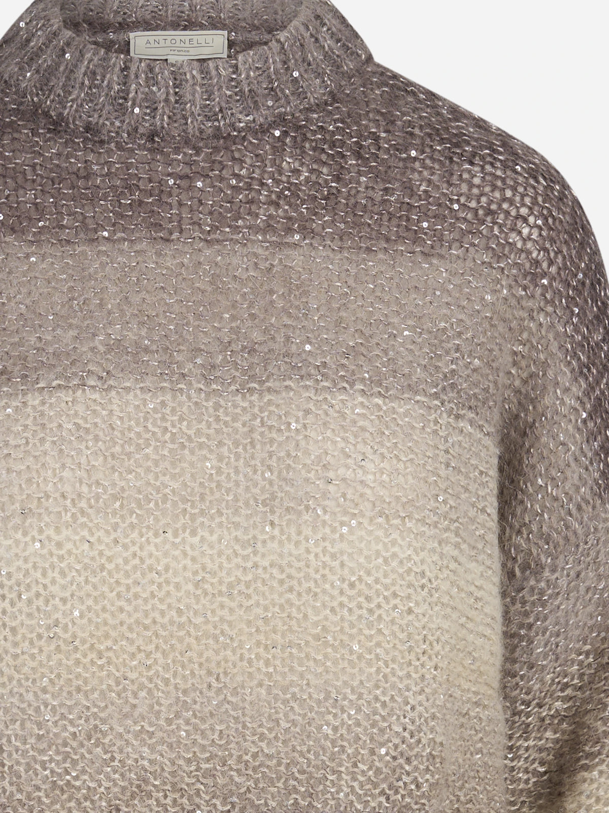 Maglia Loira a fasce sfumate in misto alpaca - dettaglio del prodotto