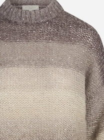 Maglia Loira a fasce sfumate in misto alpaca - dettaglio del prodotto