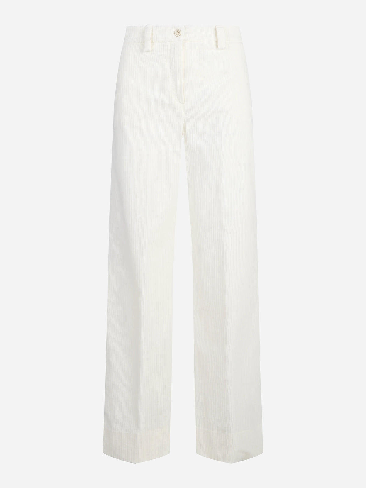 Pantaloni Rubiera in cotone stretch bianchi - vista frontale