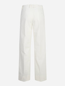 Pantaloni Rubiera in cotone stretch bianchi - vista posteriore