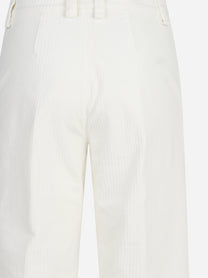 Pantaloni Rubiera in cotone stretch bianchi - dettaglio del prodotto