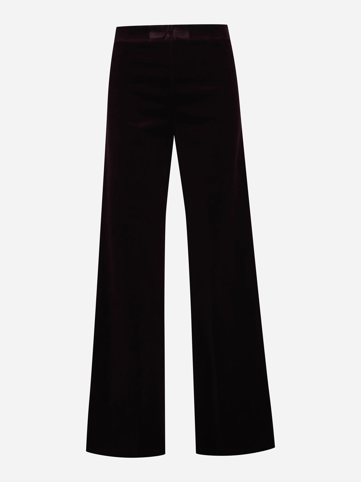 Pantaloni Samuel in velluto bordeaux - vista frontale