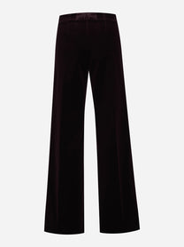 Pantaloni Samuel in velluto bordeaux - vista posteriore