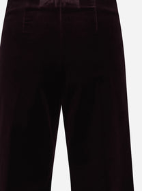 Pantaloni Samuel in velluto bordeaux - dettaglio del prodotto