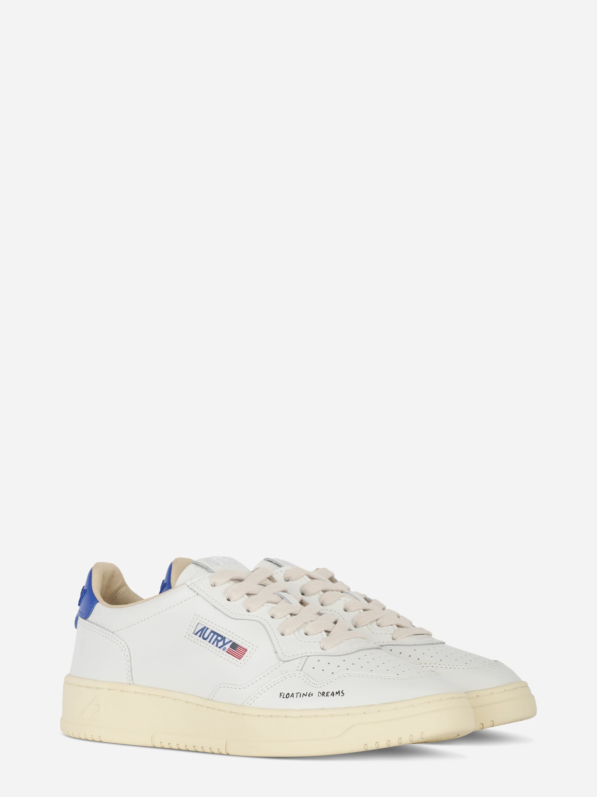 Sneakers Medalist Low In Pelle Bianca E Beaucoup Blue