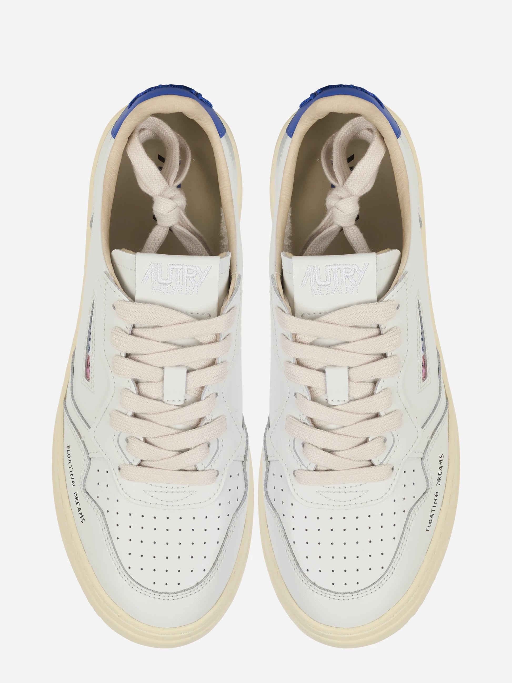 Sneakers Medalist Low In Pelle Bianca E Beaucoup Blue