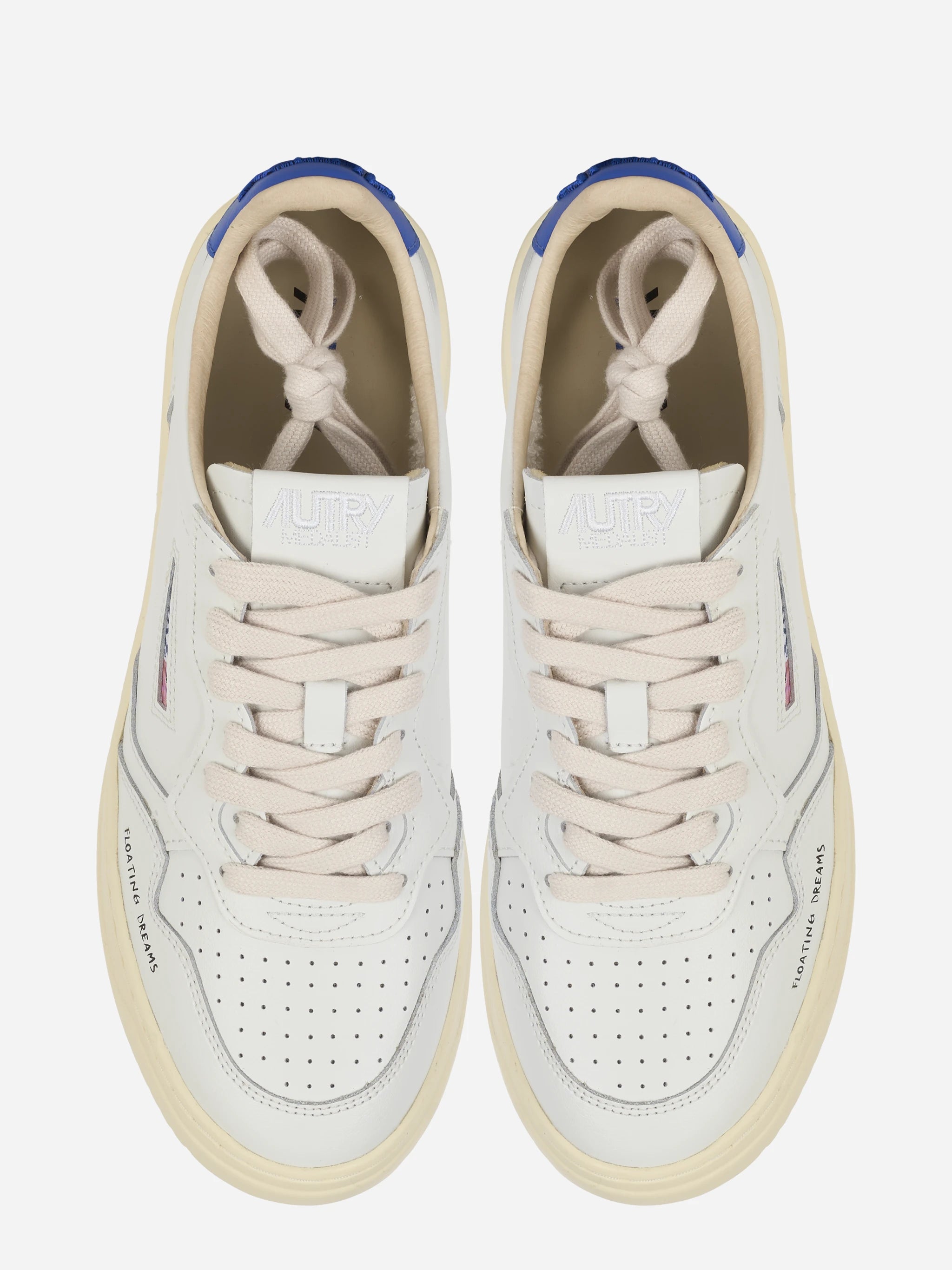 Sneakers Medalist Low In Pelle Bianca E Beaucoup Blue