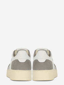 Sneakers Medalist Low In Pelle Bianca E Suede Grigio
