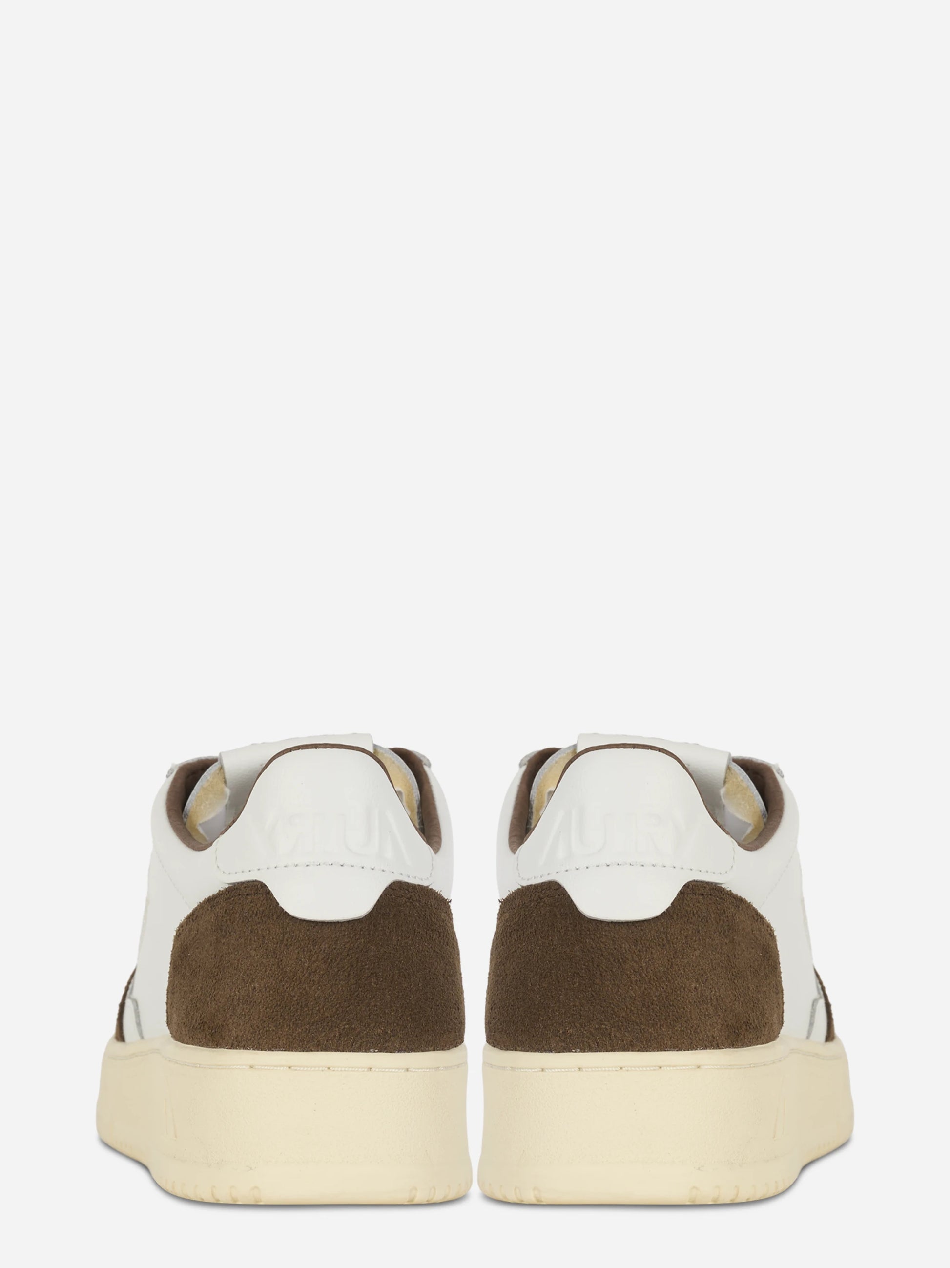 Sneakers Medalist Low In Pelle Bianca E Suede Marrone