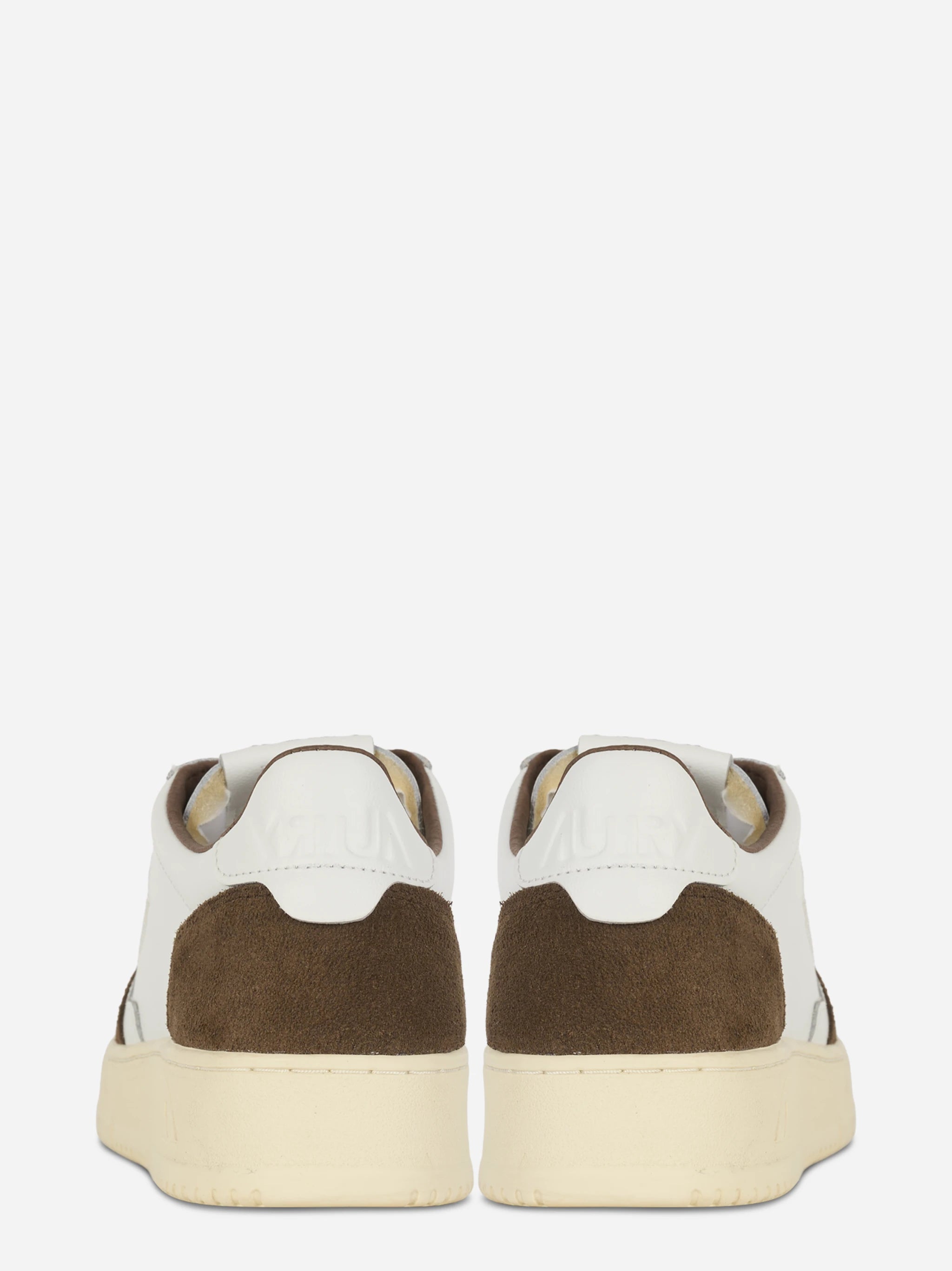 Sneakers Medalist Low In Pelle Bianca E Suede Marrone