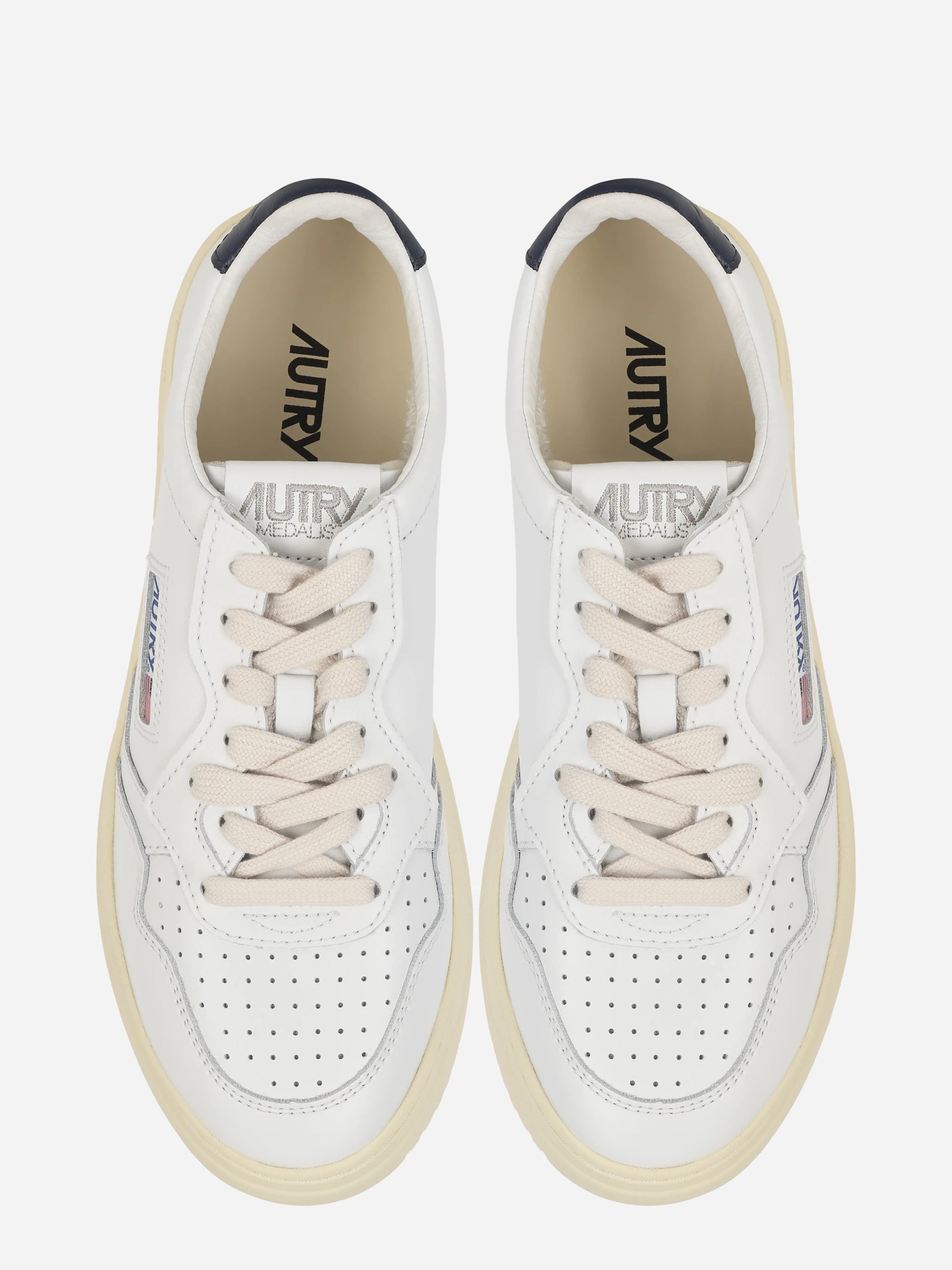 Sneakers Medalist Low In Pelle Bianca E Space