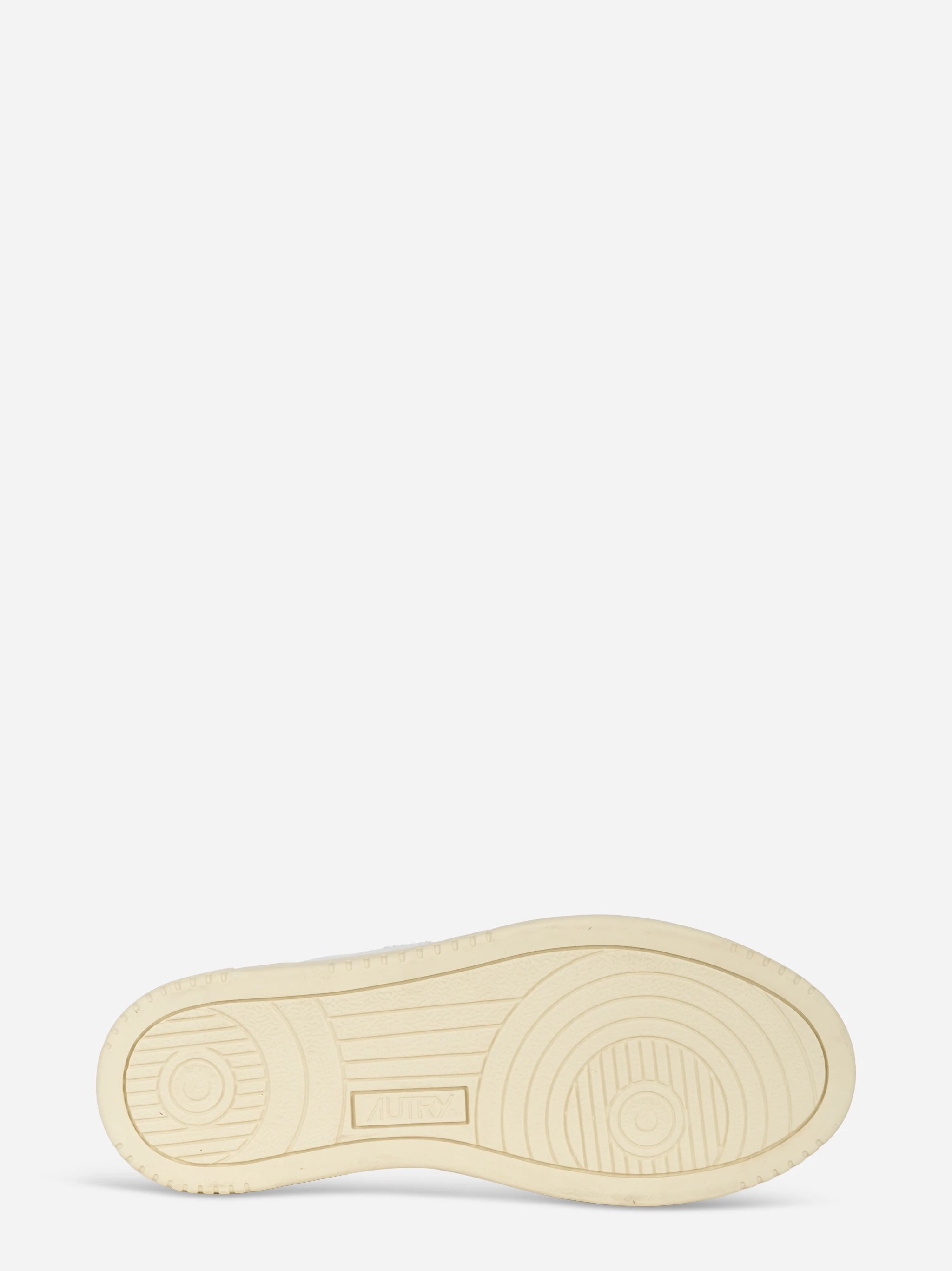 Sneakers Medalist Low In Pelle Bianca E Suede Beige