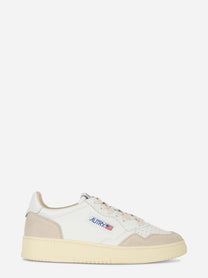 Sneakers Medalist Low In Pelle Bianca E Suede Beige