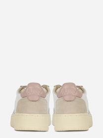 Sneakers Medalist Low In Pelle Bianca E Powder E Suede Beige