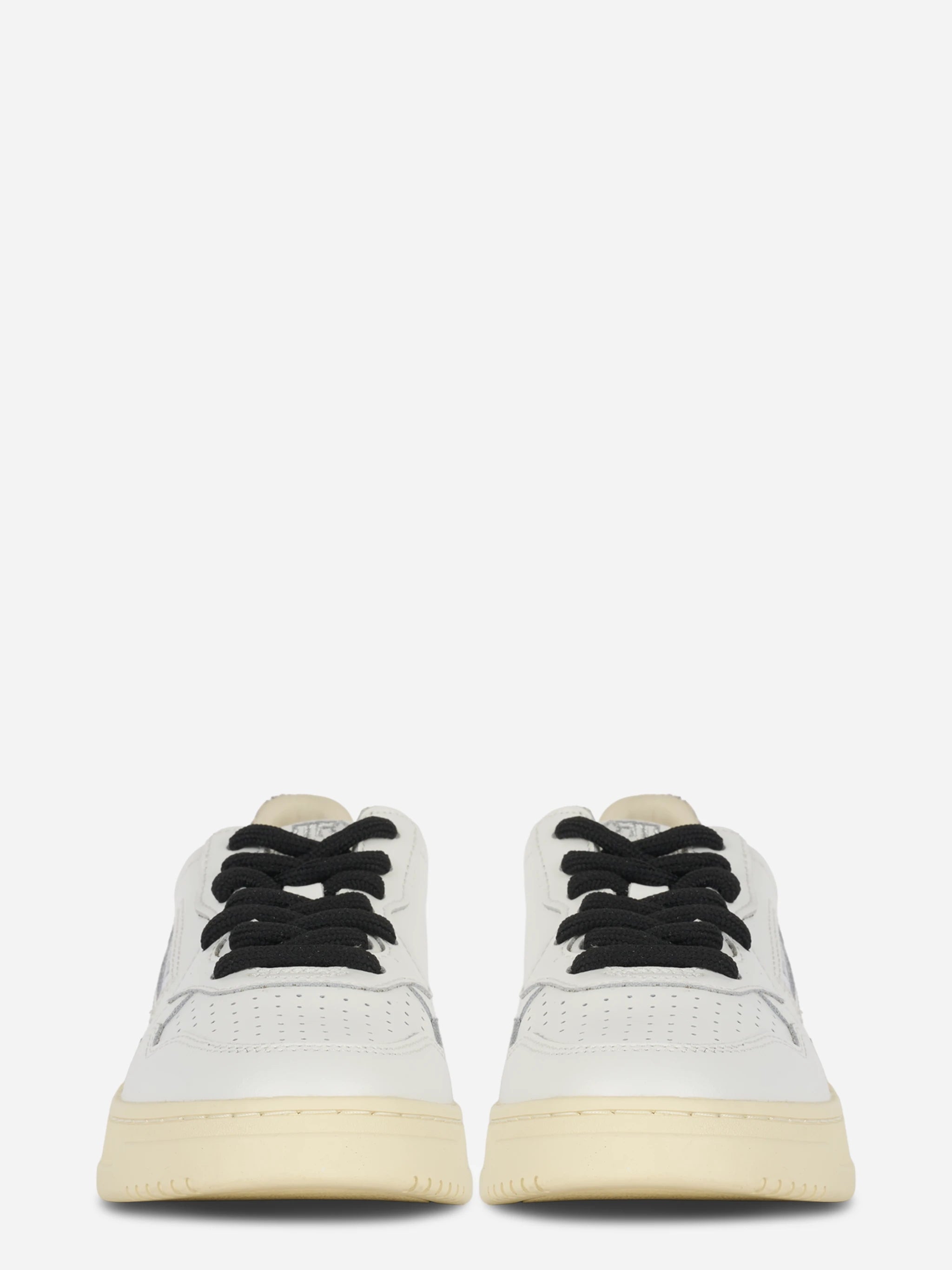 Sneakers Medalist Low In Pelle Bianca E Leopard