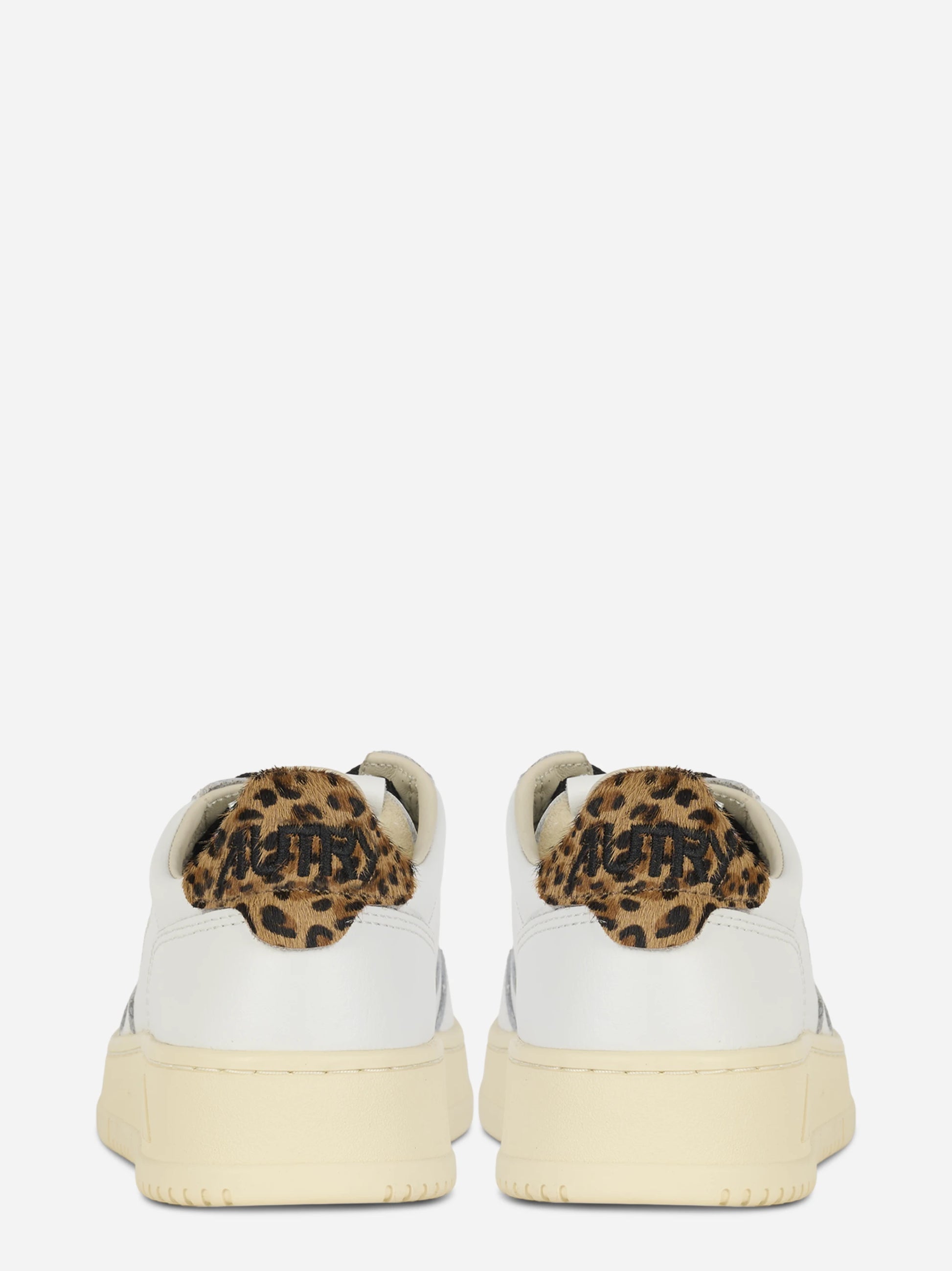 Sneakers Medalist Low In Pelle Bianca E Leopard