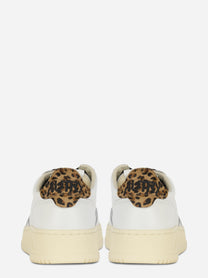 Sneakers Medalist Low In Pelle Bianca E Leopard