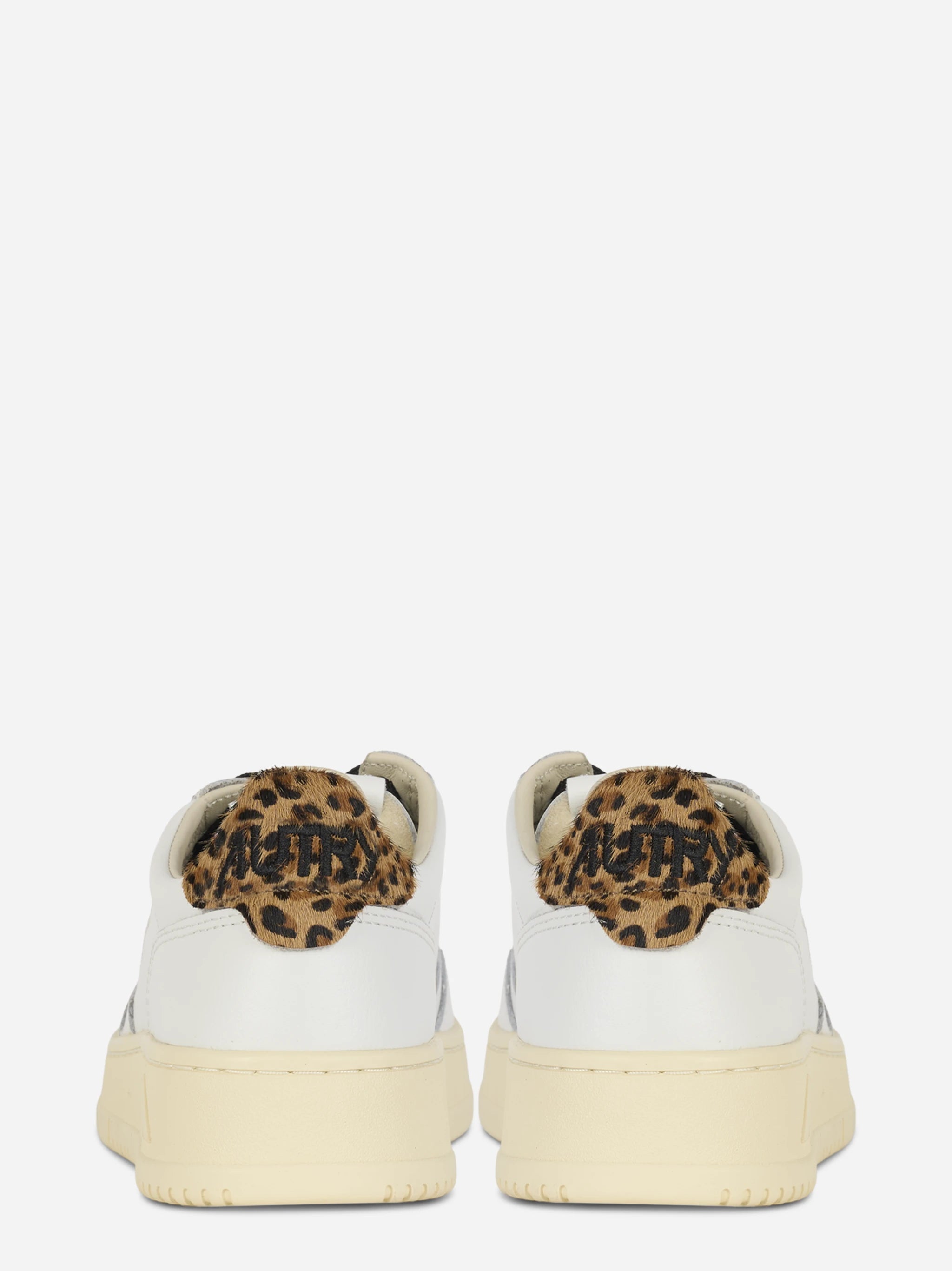 Sneakers Medalist Low In Pelle Bianca E Leopard