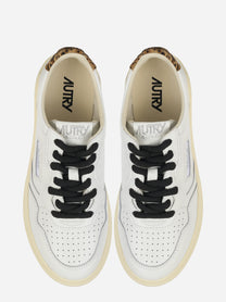Sneakers Medalist Low In Pelle Bianca E Leopard