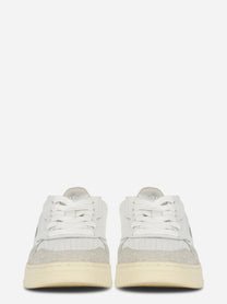 Sneakers Medalist Low In Pelle Bianca E Stars Grigio