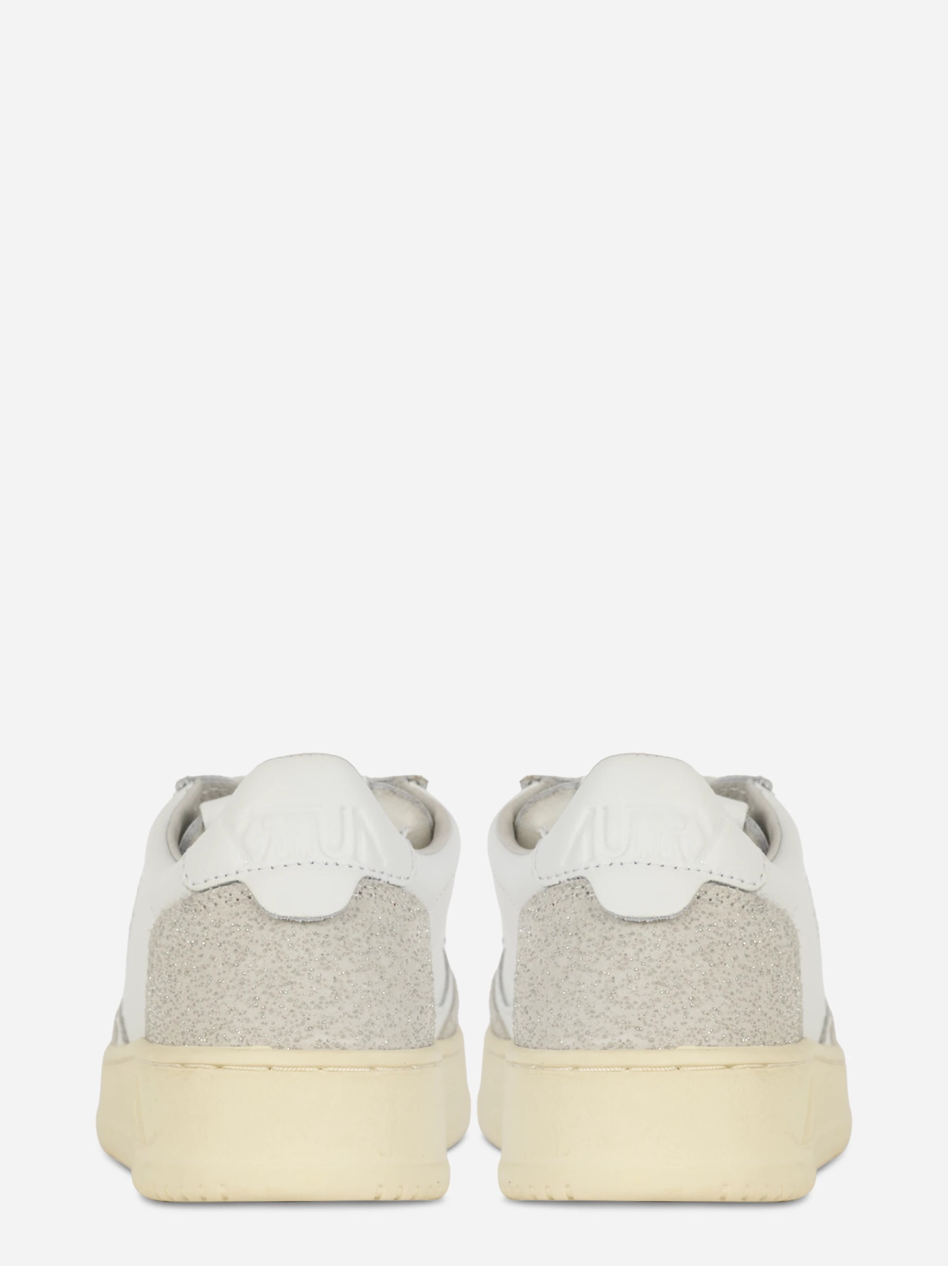 Sneakers Medalist Low In Pelle Bianca E Stars Grigio