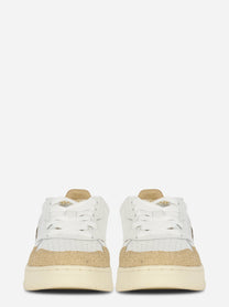 Sneakers Medalist Low In Pelle Bianca E Stars Ecru