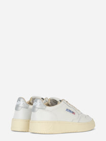 Sneakers Medalist Low In Pelle Bianca E Argento