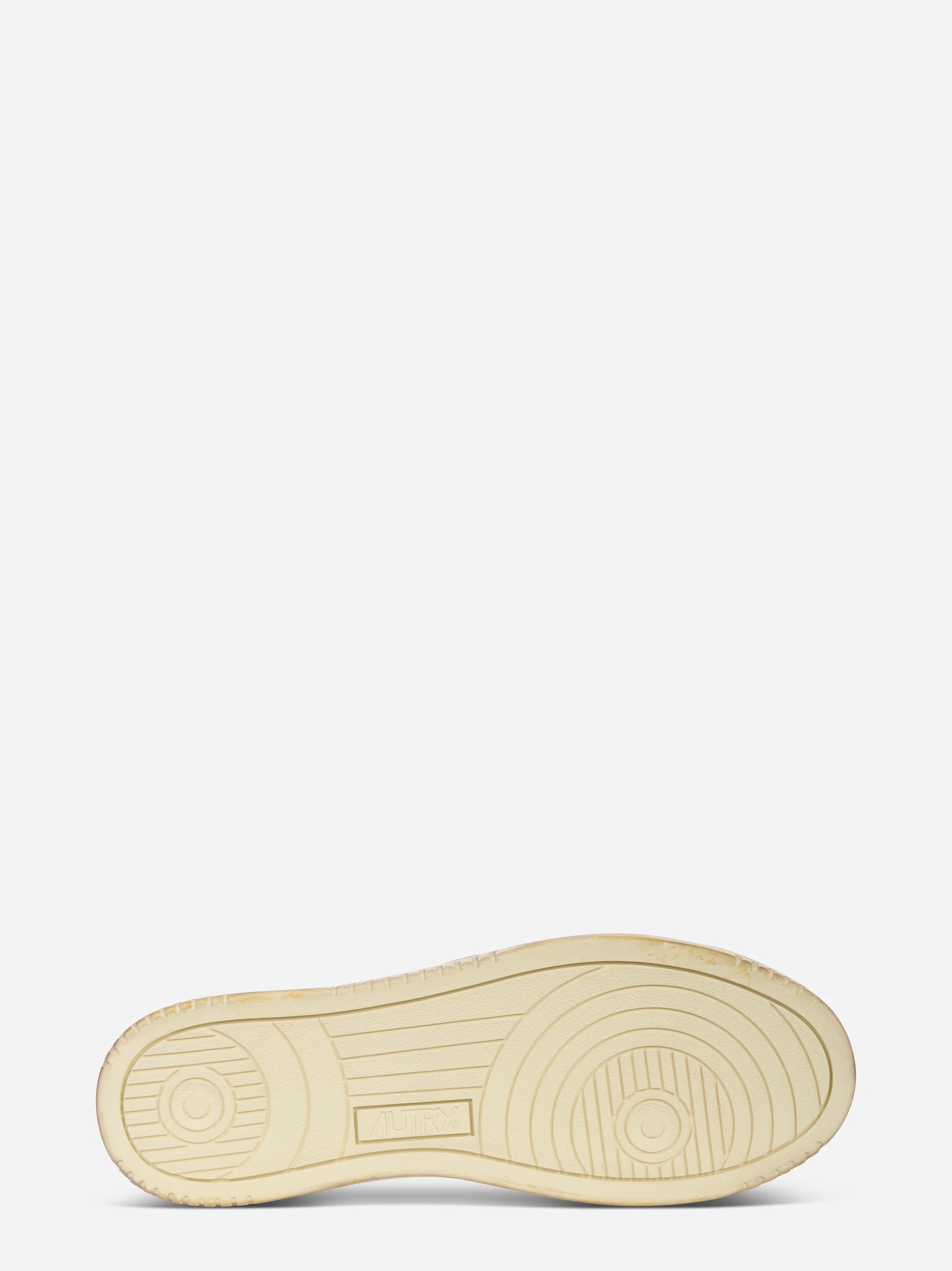 SNEAKERS MEDALIST LOW SUPER VINTAGE IN PELLE LIMESTONE BIANCA E BLUE
