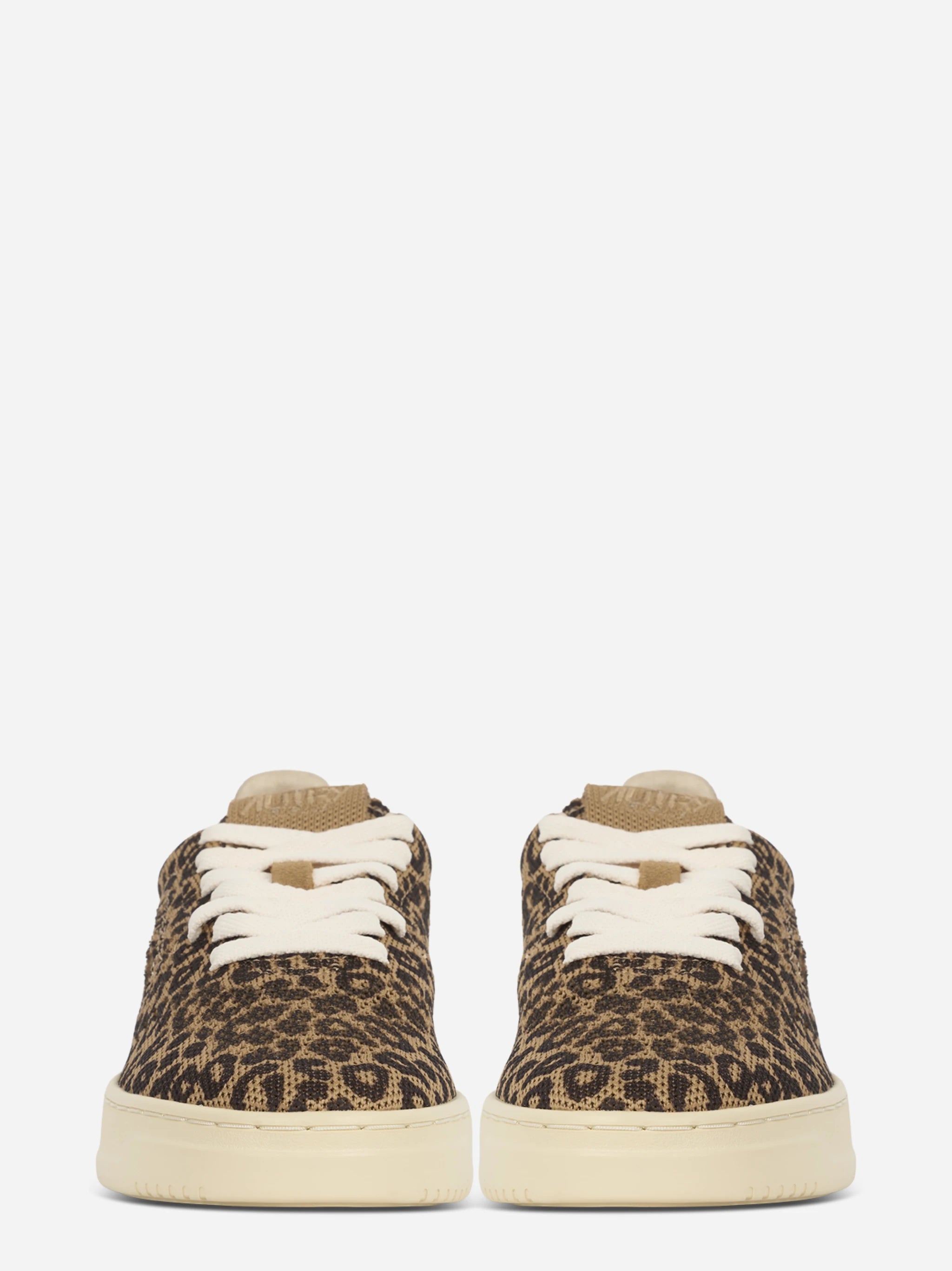 SNEAKERS MEDALIST EASEKNIT LOW IN MAGLIA 'LEOPARD PRINT' MARRONE E BEIGE