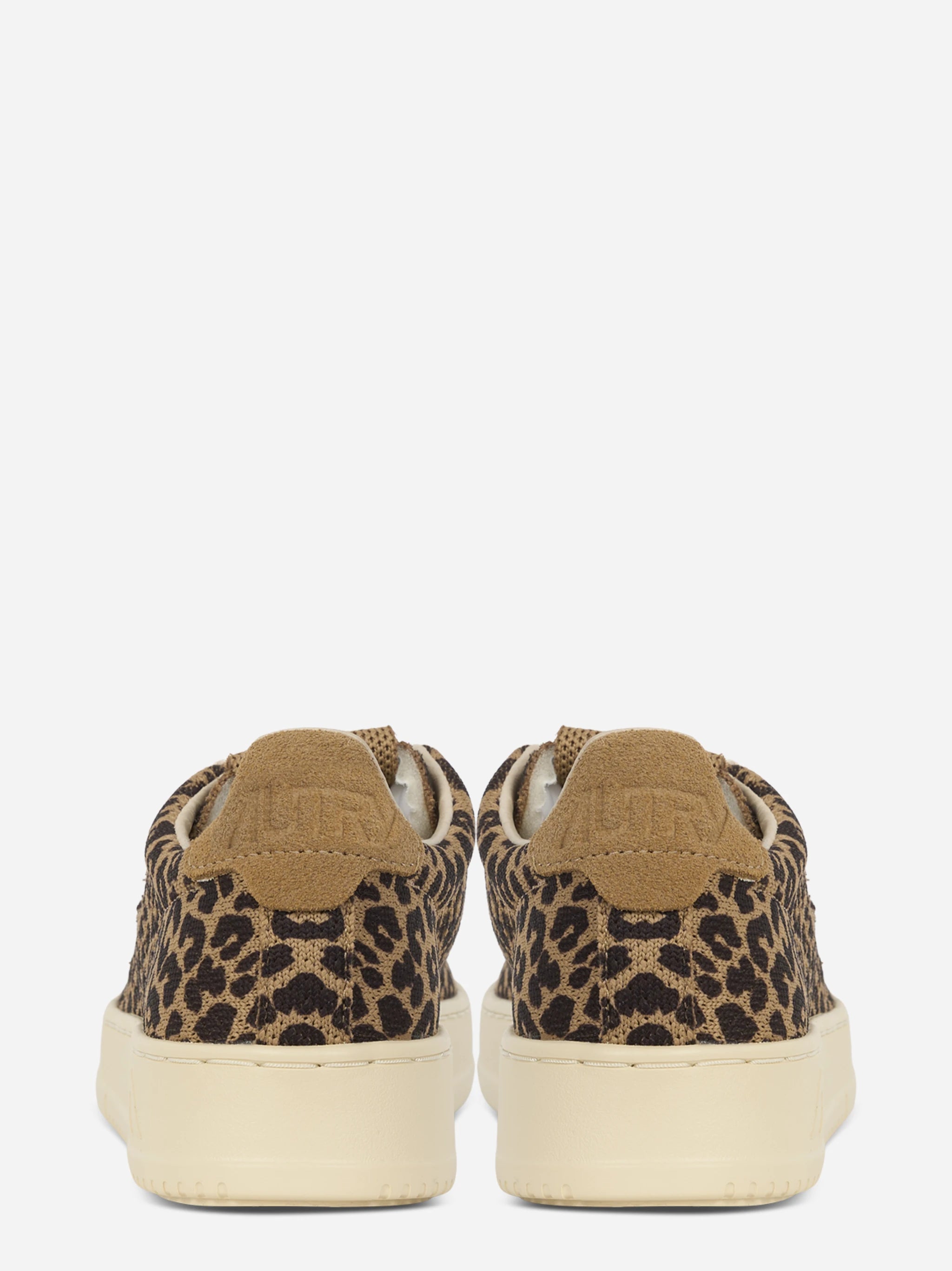 SNEAKERS MEDALIST EASEKNIT LOW IN MAGLIA 'LEOPARD PRINT' MARRONE E BEIGE