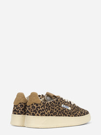 SNEAKERS MEDALIST EASEKNIT LOW IN MAGLIA 'LEOPARD PRINT' MARRONE E BEIGE