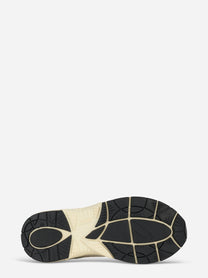 Sneakers Hyperway In Mesh E Pelle Glitter Nera