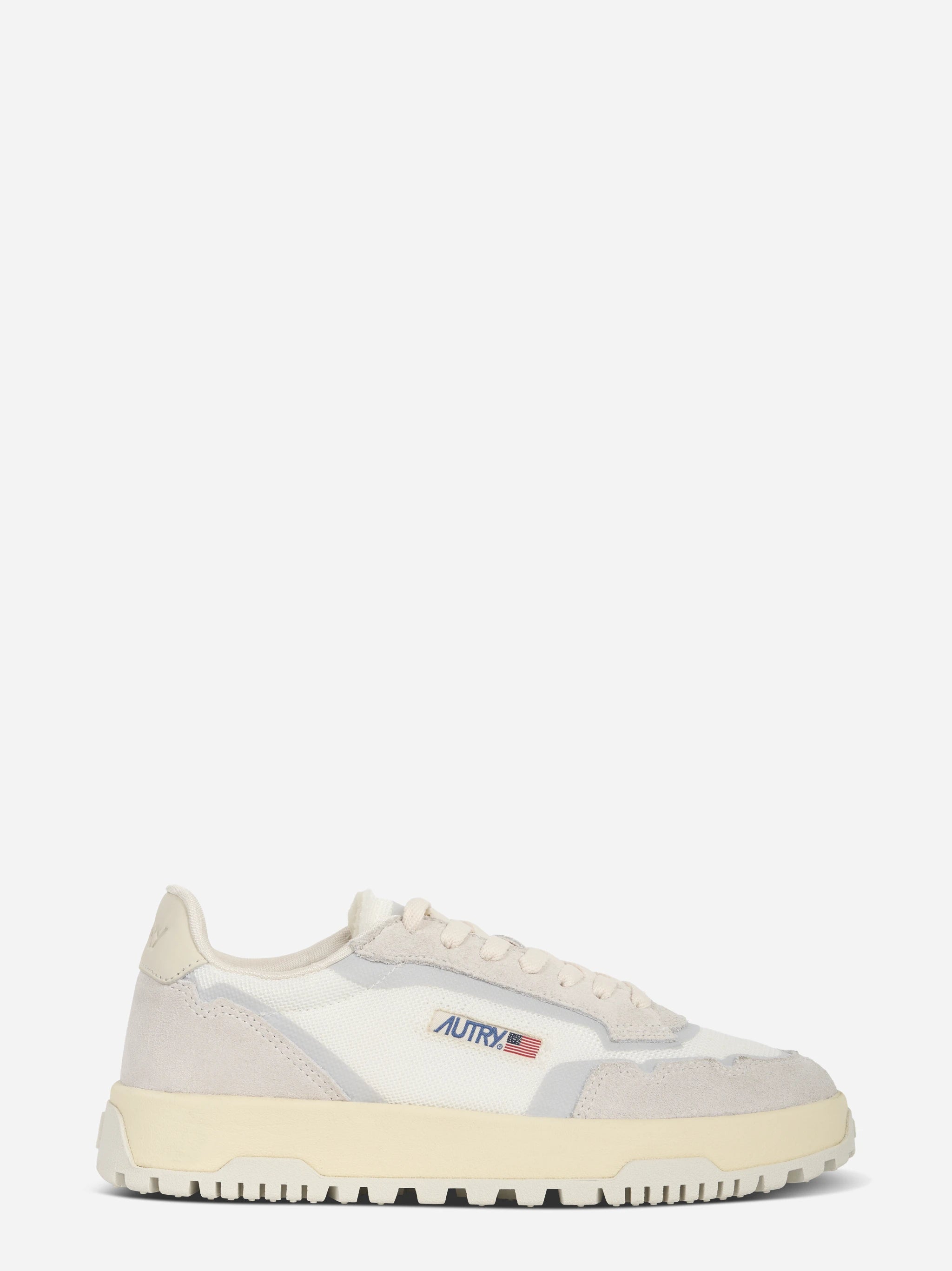 SNEAKERS WILDPACE LOW IN DRAGON MESH E SUEDE BIANCO E MARSHMALLOW