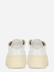 SNEAKERS MEDALIST PLATFORM IN PELLE BIANCA