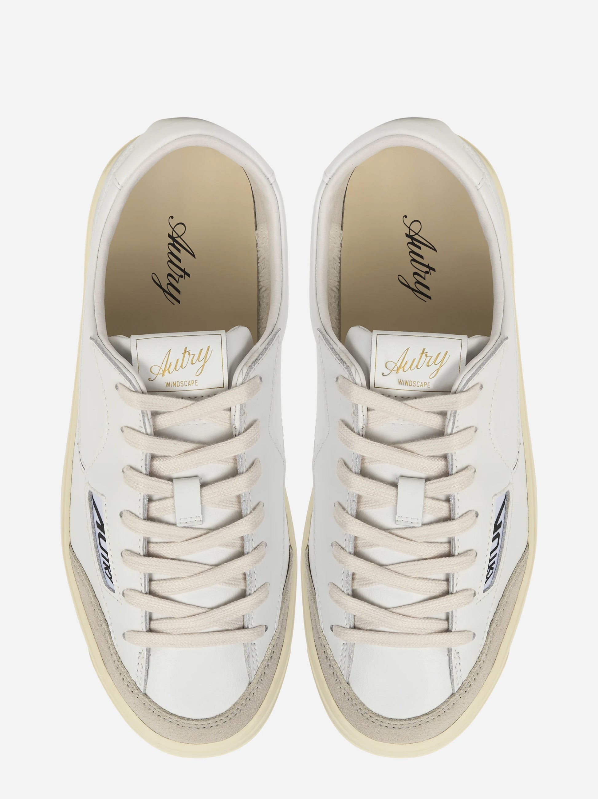 SNEAKERS WINDSCAPE LOW IN PELLE BIANCA