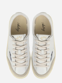 SNEAKERS WINDSCAPE LOW IN PELLE BIANCA