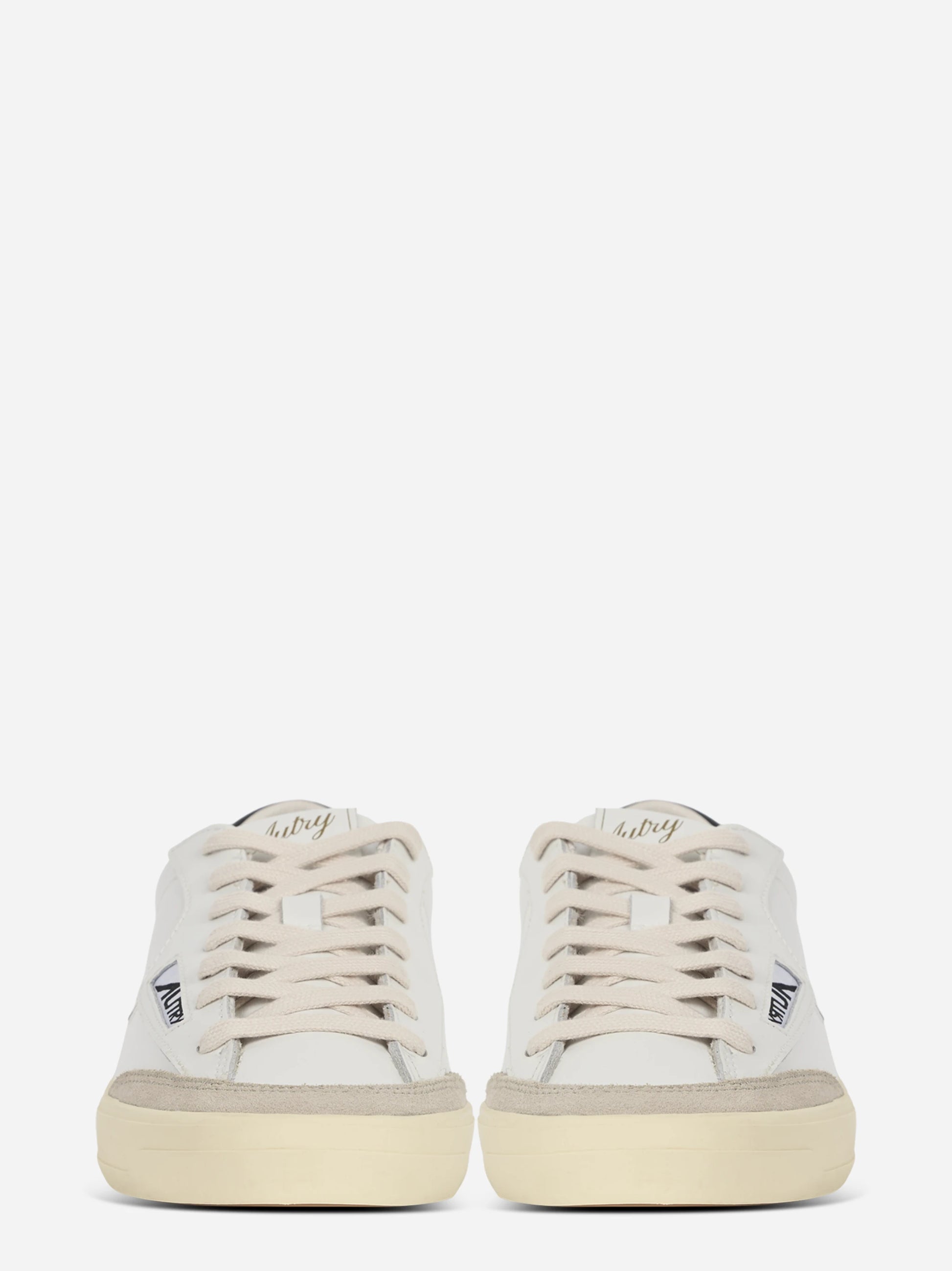 SNEAKERS WINDSCAPE LOW IN PELLE BIANCA E NERA