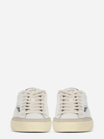 SNEAKERS WINDSCAPE LOW IN PELLE BIANCA E NERA