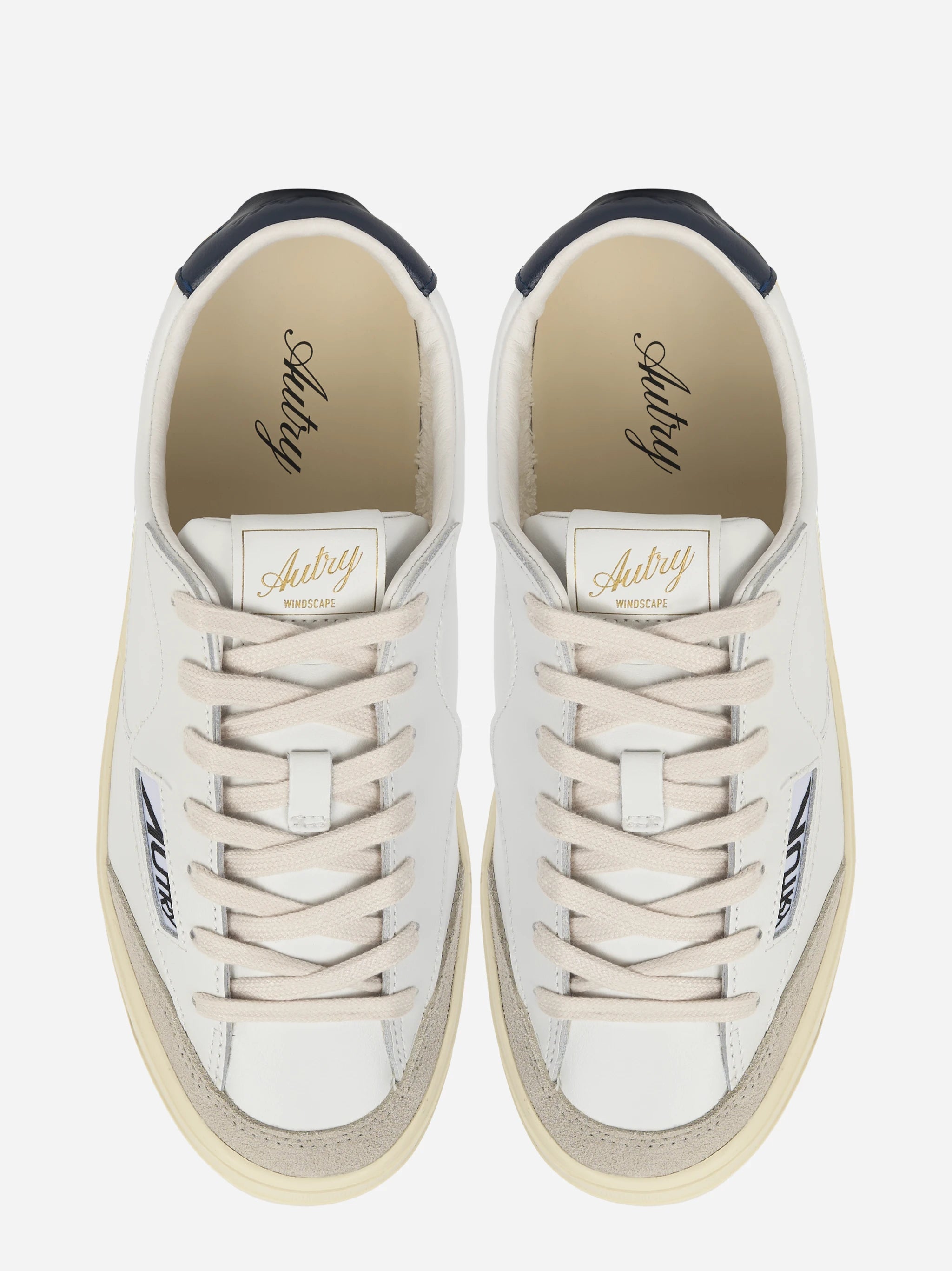 SNEAKERS WINDSCAPE LOW IN PELLE BIANCA E SPACE