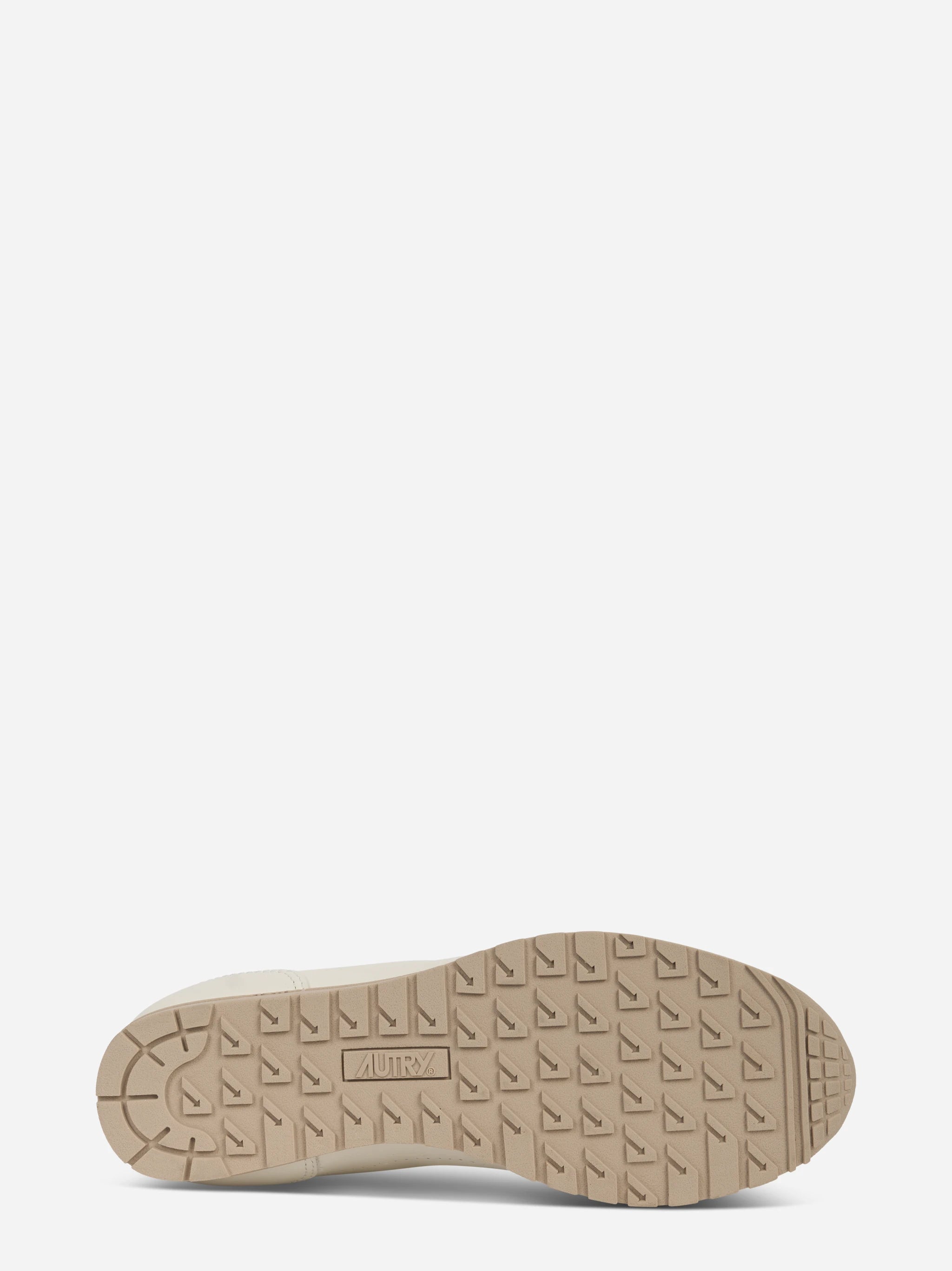 SNEAKERS WINDSPIN IN PELLE NAPPA BIANCO E ORO