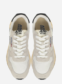 SNEAKERS REELWIND LOW IN NYLON E SUEDE bianco E nero
