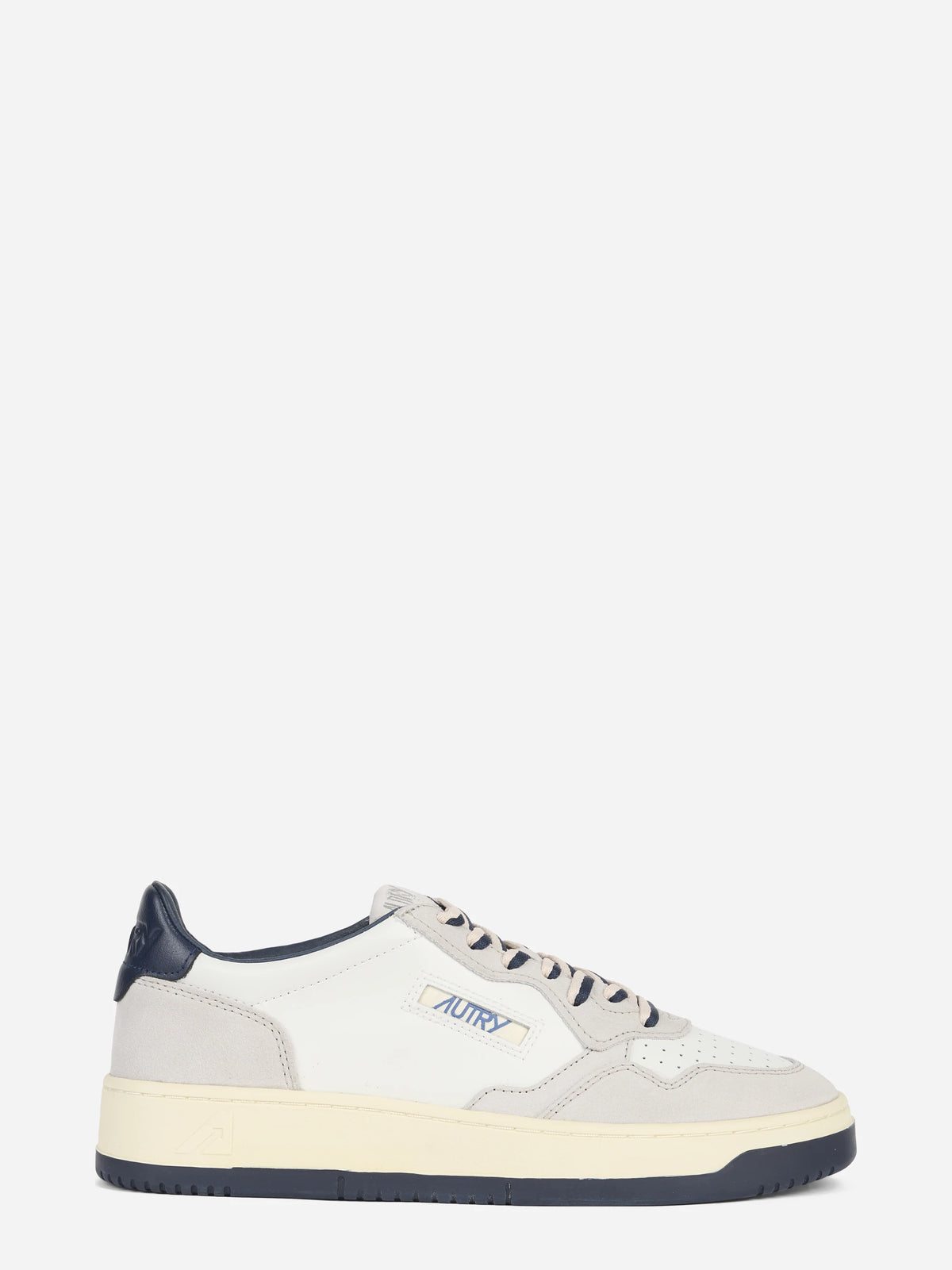 Sneaker Medalist Low in pelle e suede blu - vista laterale