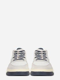 Sneaker Medalist Low in pelle e suede blu - vista frontale