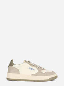 Sneaker Medalist Low in pelle e suede beige - vista laterale