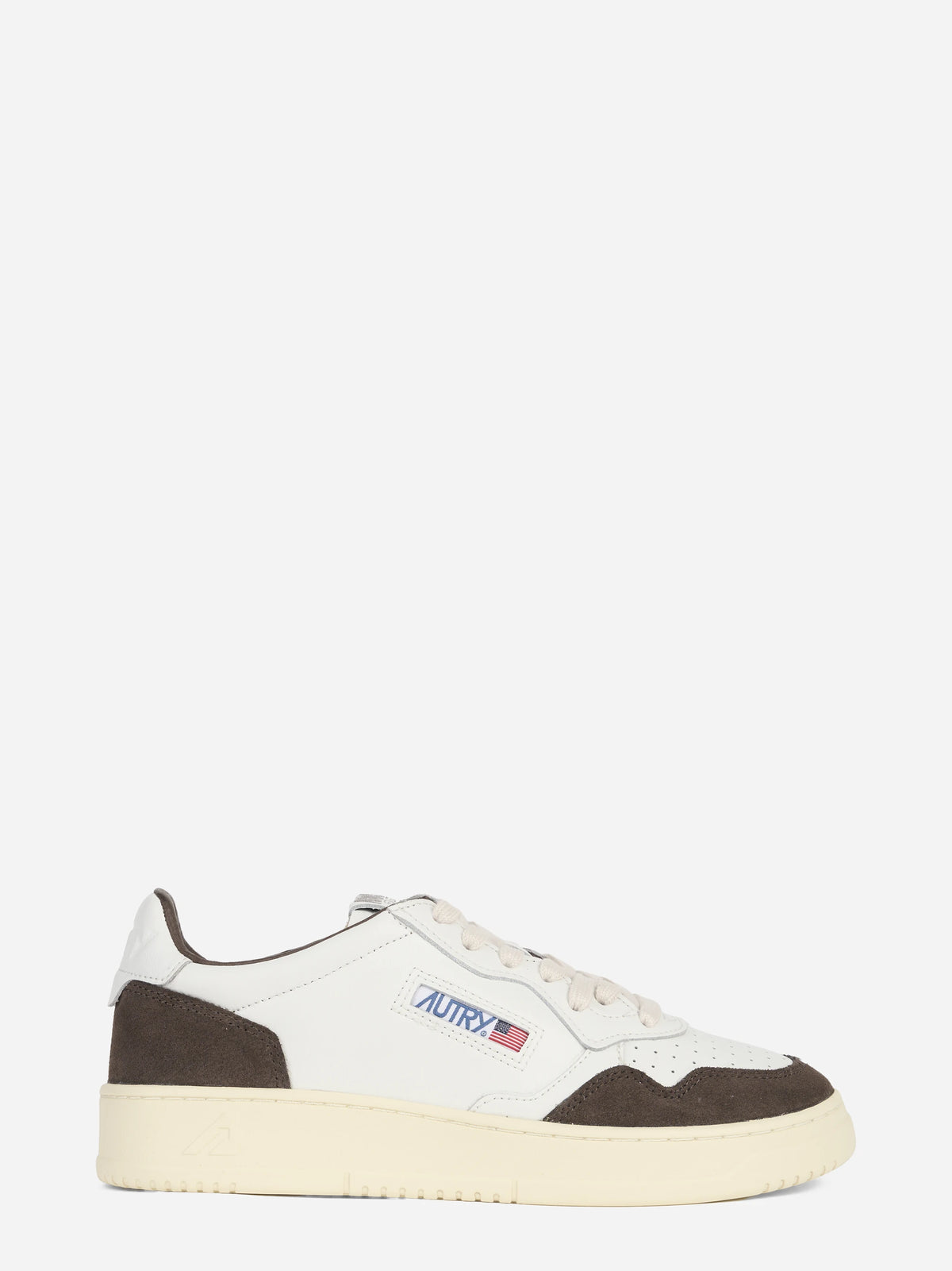 Sneaker Medalist Low in pelle e suede marrone - vista laterale