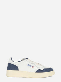 Sneaker Medalist Low in pelle e suede blu - vista laterale