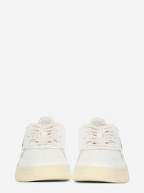 Sneaker Medalist Low in pelle e suede marrone - vista frontale