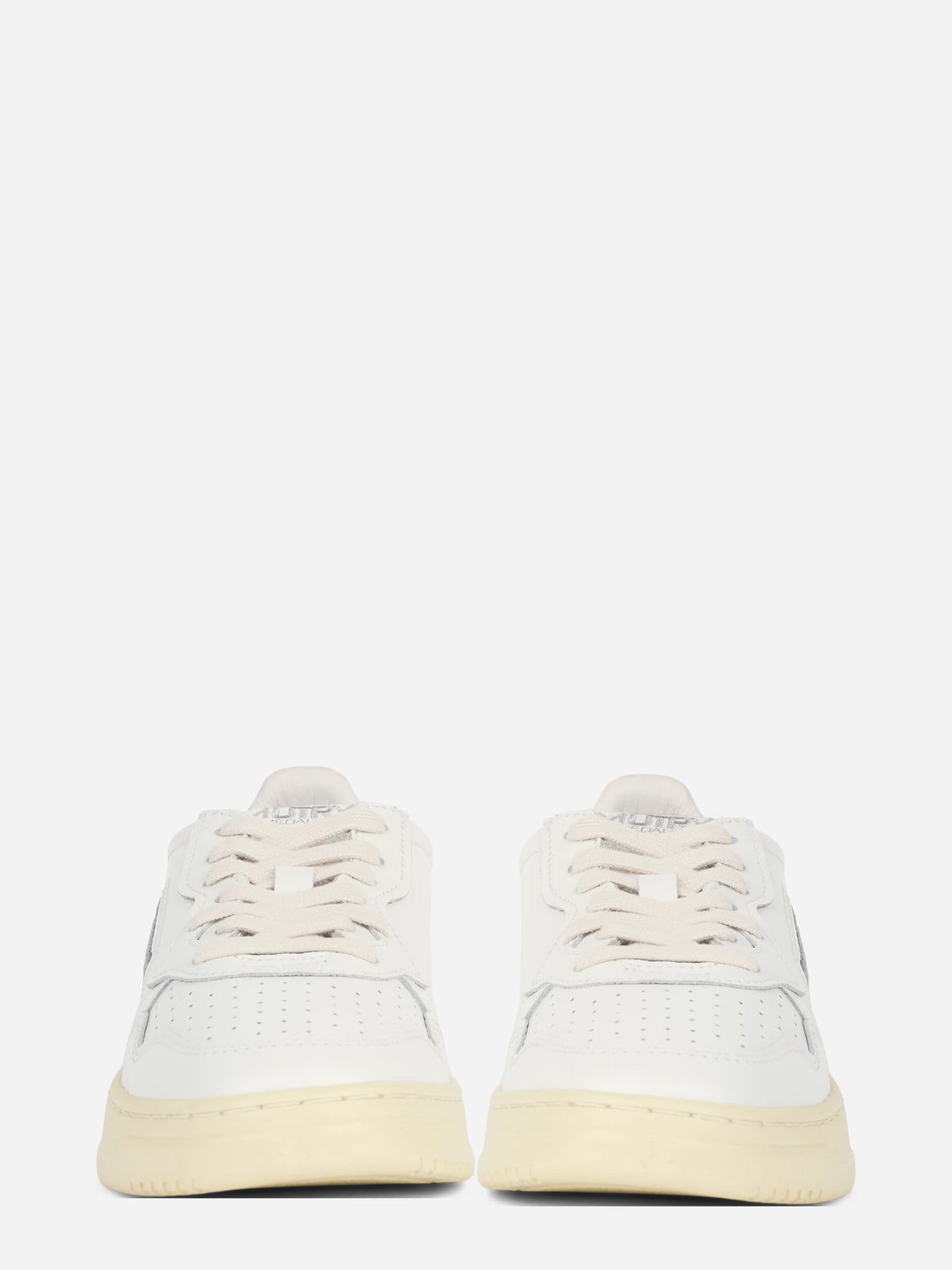 Sneaker Medalist Low in pelle e suede marrone - vista frontale