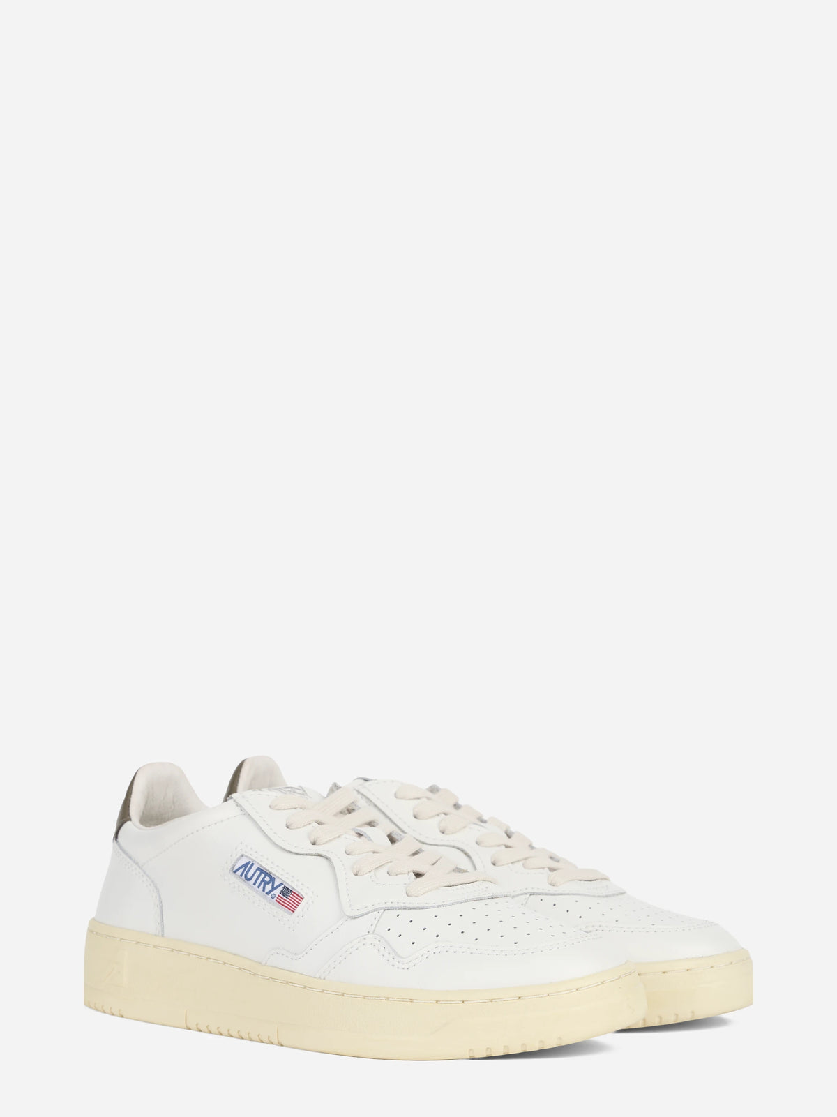 Sneaker Medalist Low in pelle e suede marrone - vista tre quarti