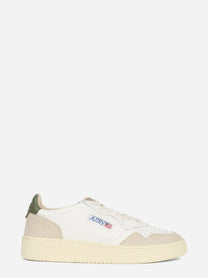 Sneaker Medalist Low in pelle e suede verde - vista laterale